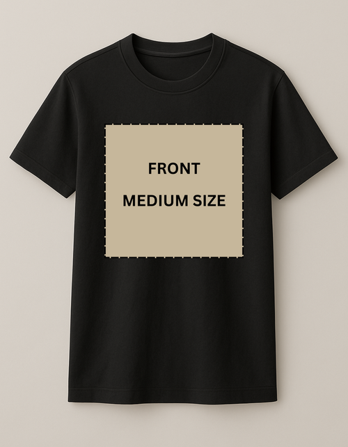 Custom T-Shirt Black Color