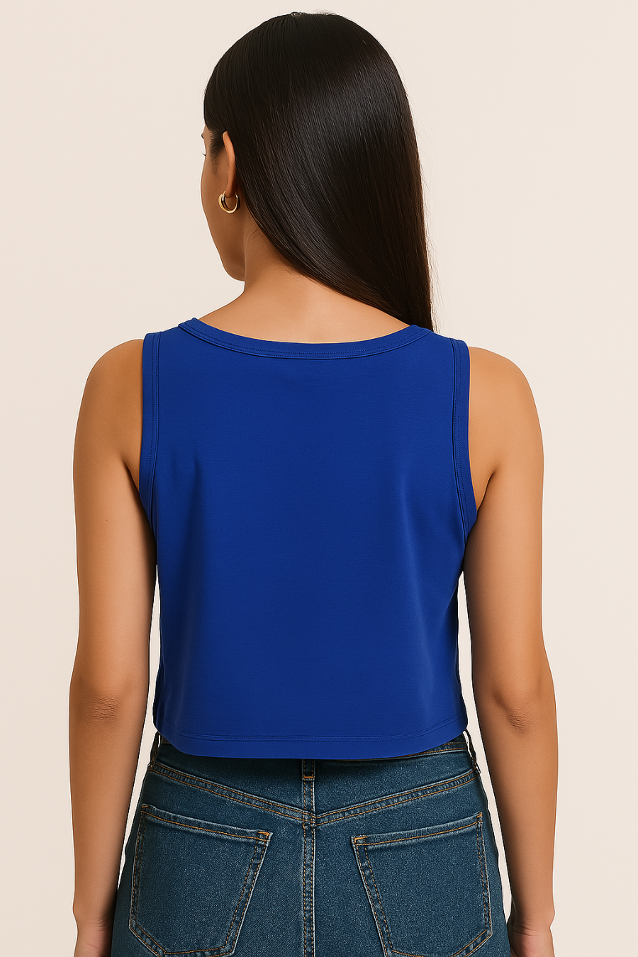 Women's Plain Crop Tank