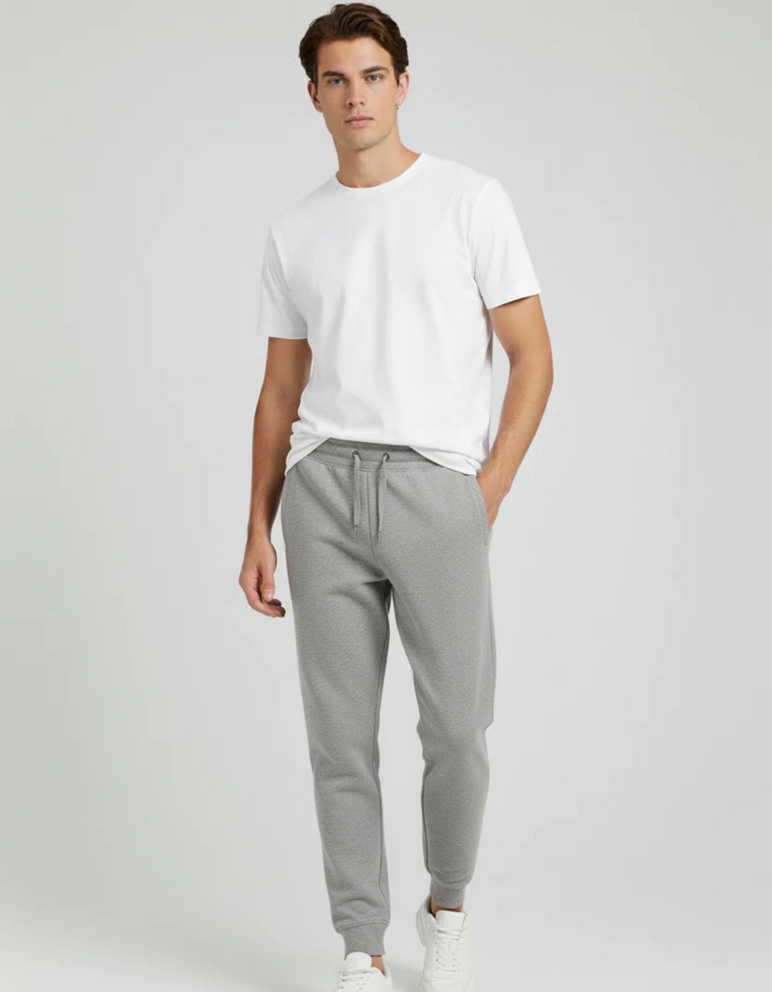 Active Joggers | Regular Fit | Grey Melange