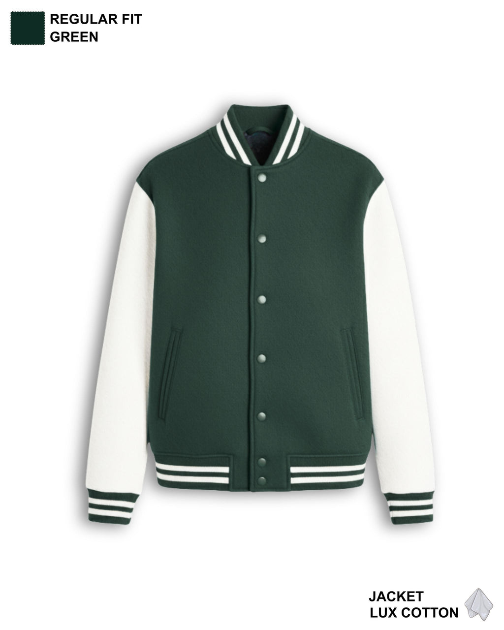 Varsity Jacket Bottle Green