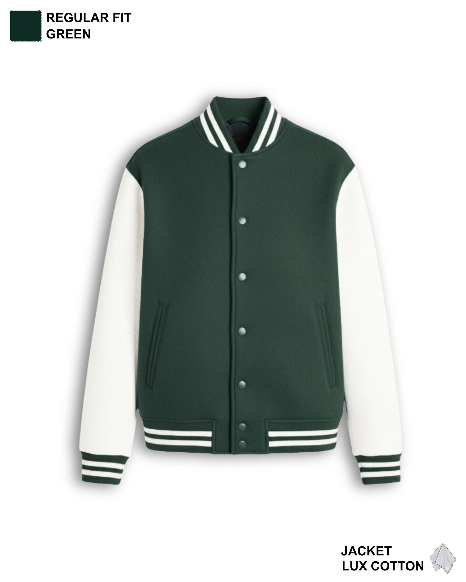 Varsity Jacket Bottle Green