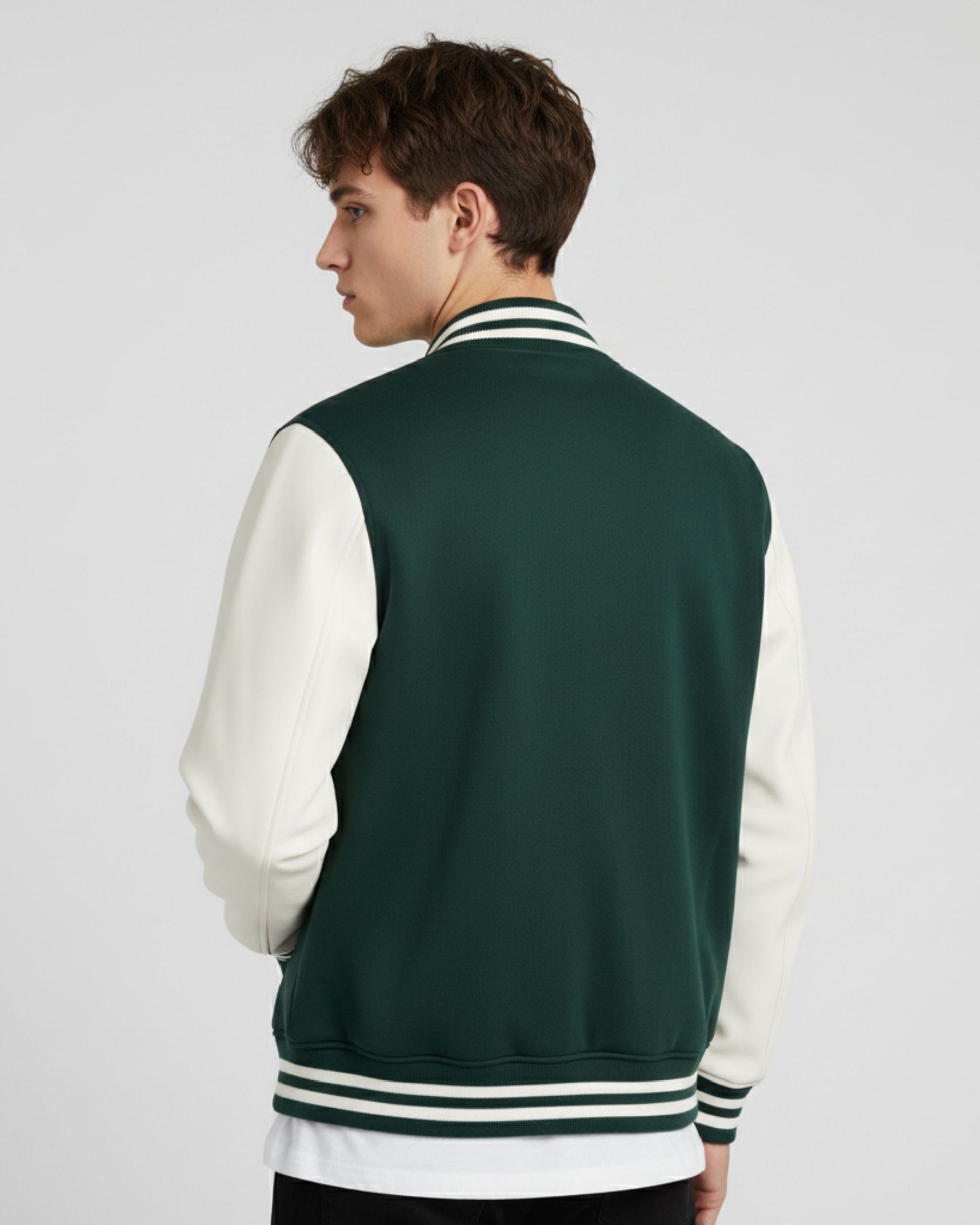 Varsity Jacket Bottle Green