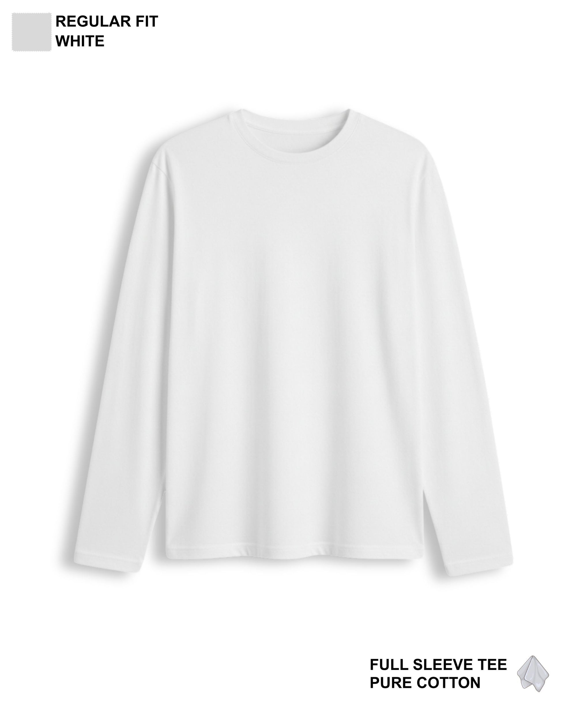 FORME Full Sleeve T-Shirt White