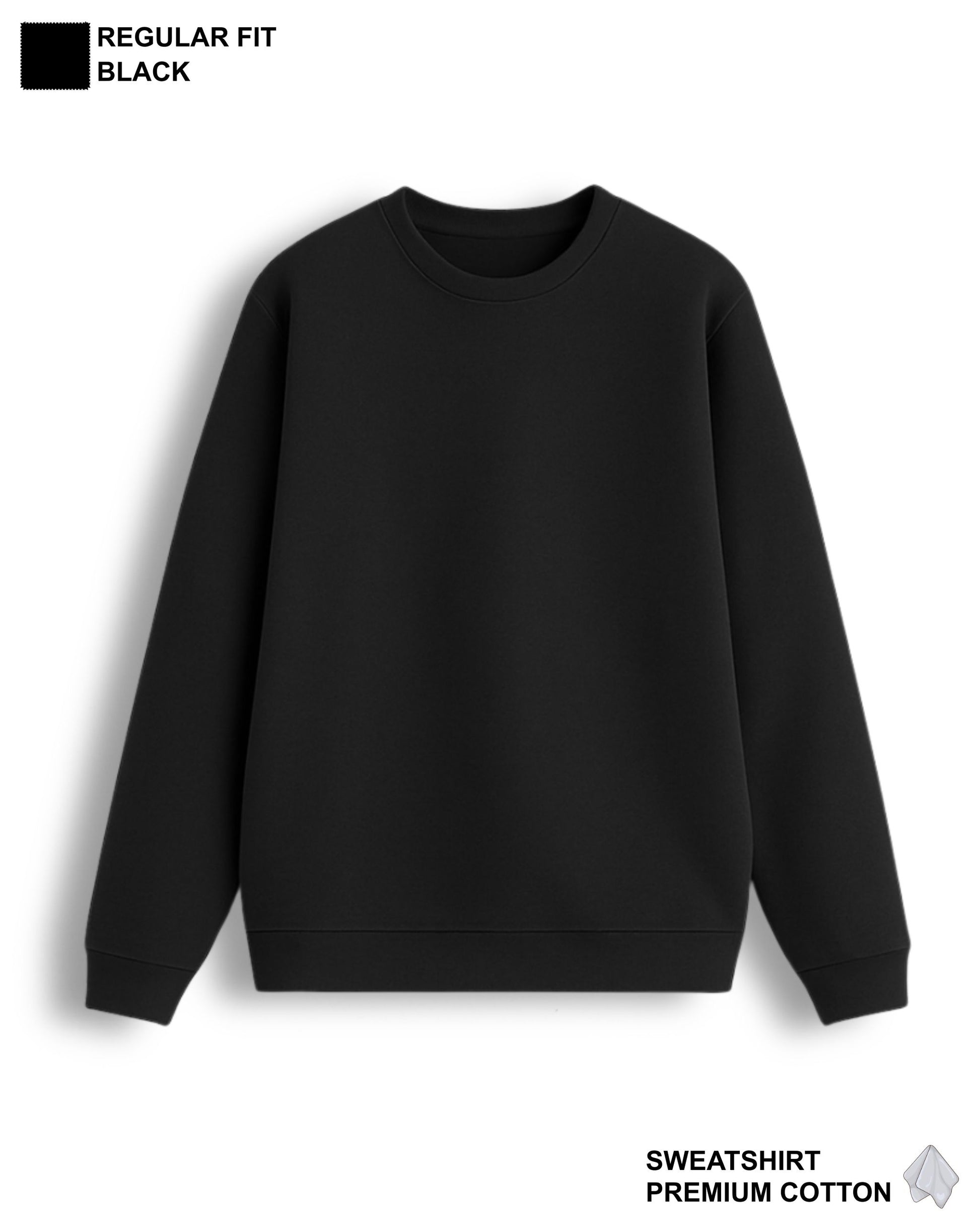 VYBE Regular Fit Sweatshirt Black