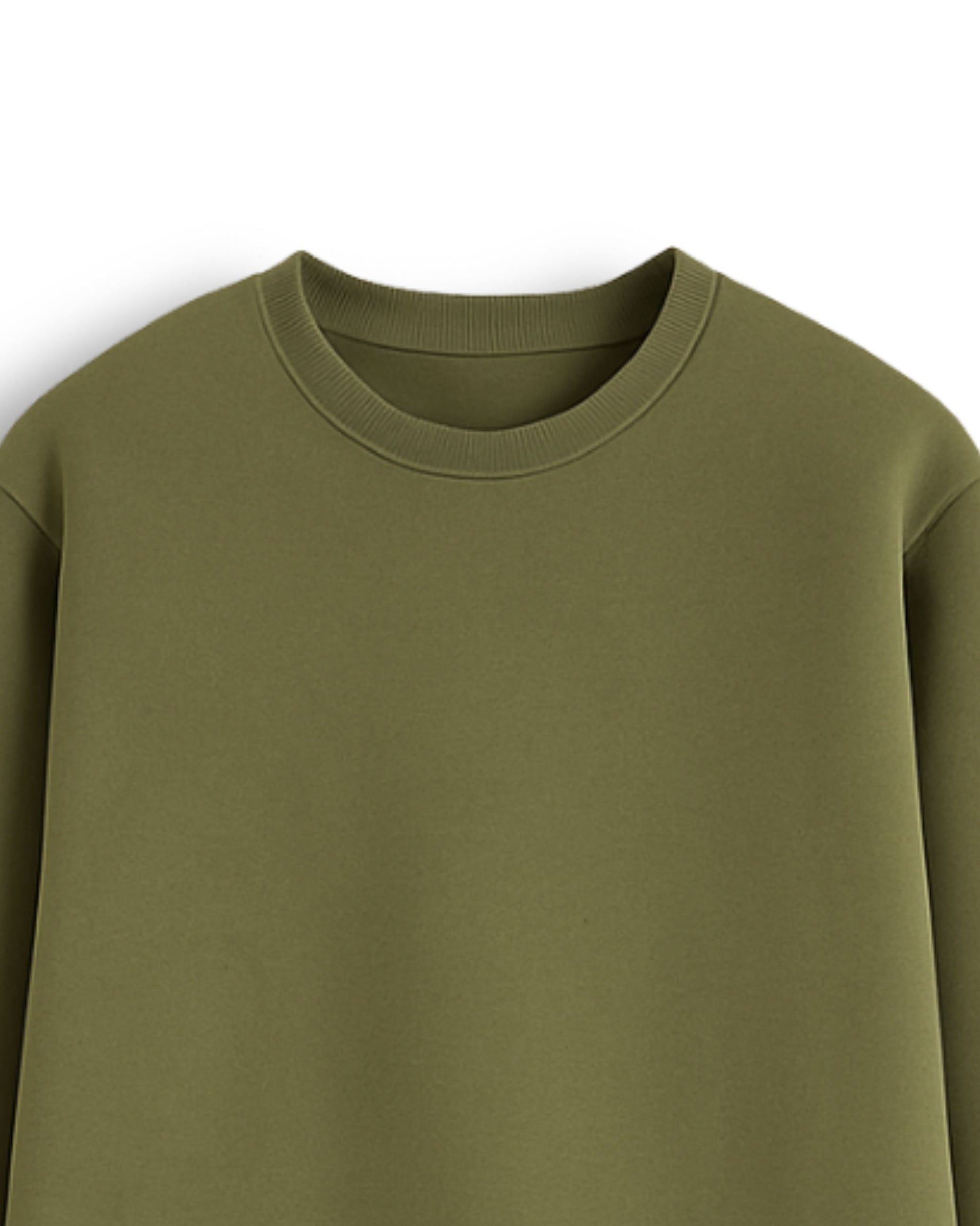 VYBE Regular Fit Sweatshirt Olive Green