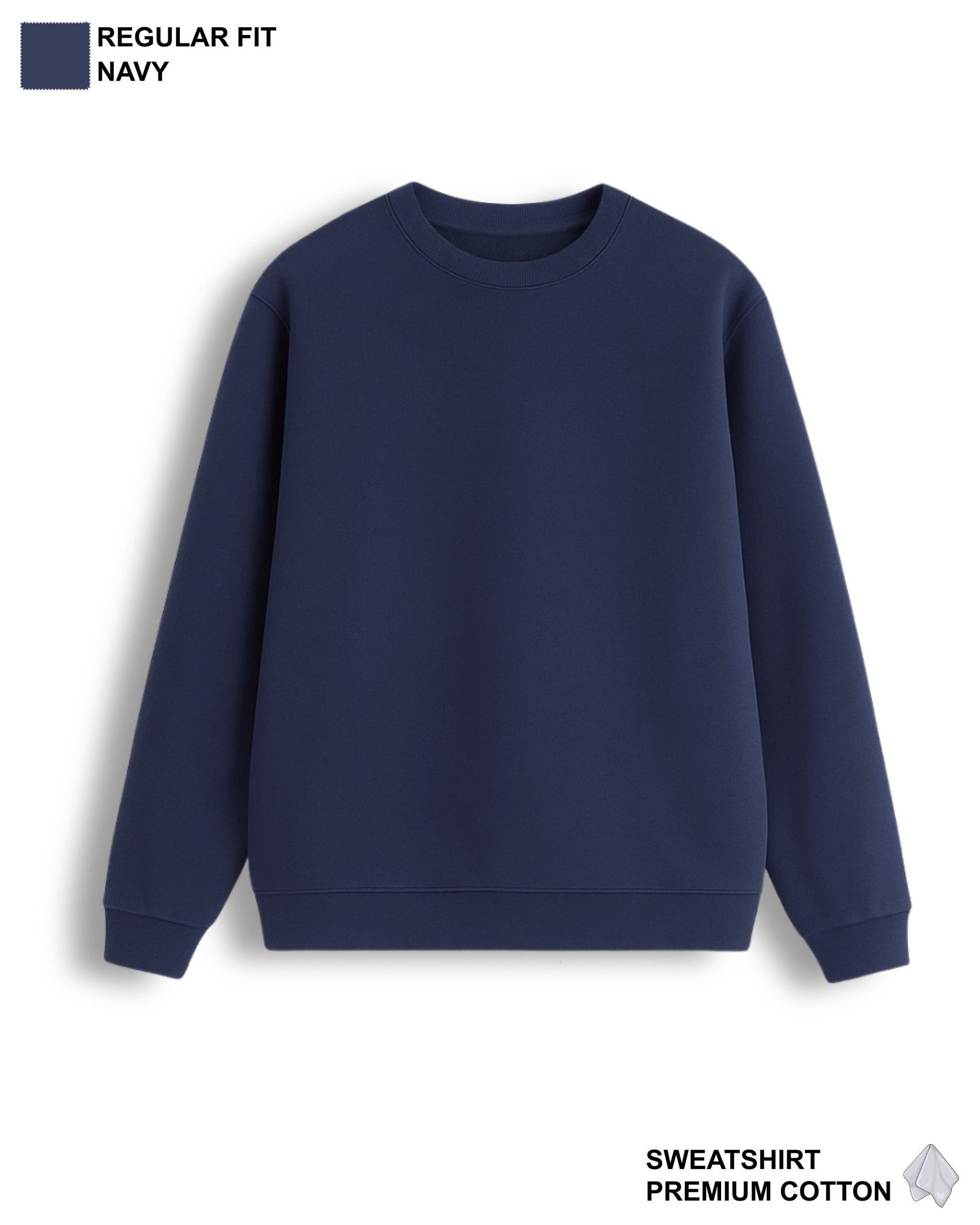VYBE Regular Fit Sweatshirt Navy