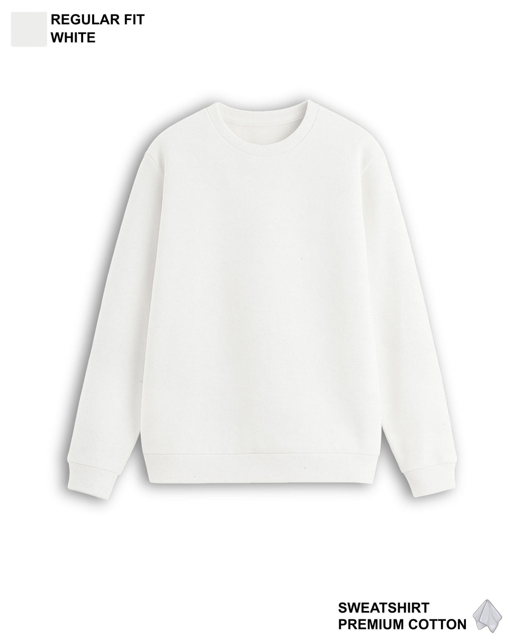 VYBE Regular Fit Sweatshirt White