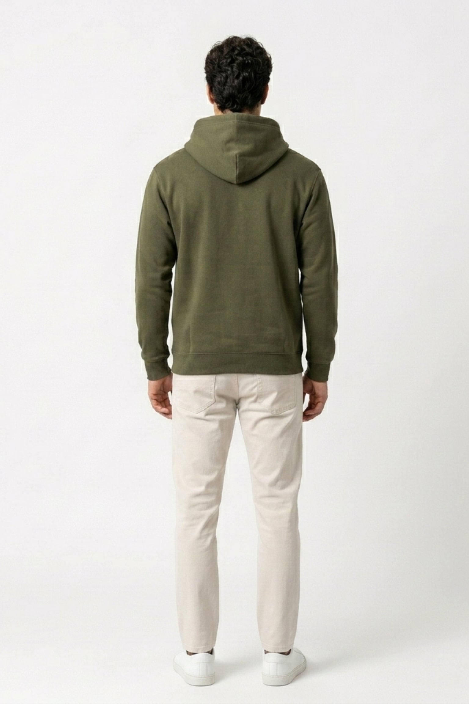 Regular Fit Hoodie Olive Green