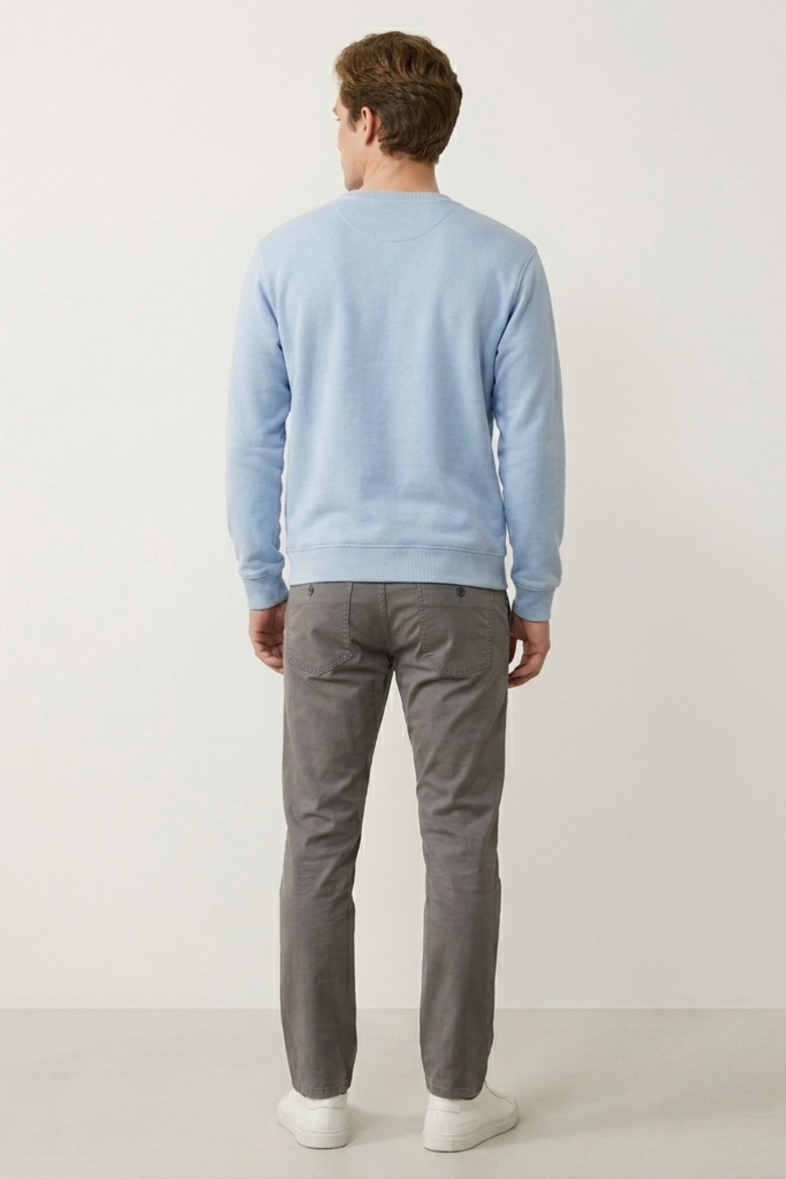 Regular Fit Sweatshirt Baby Blue