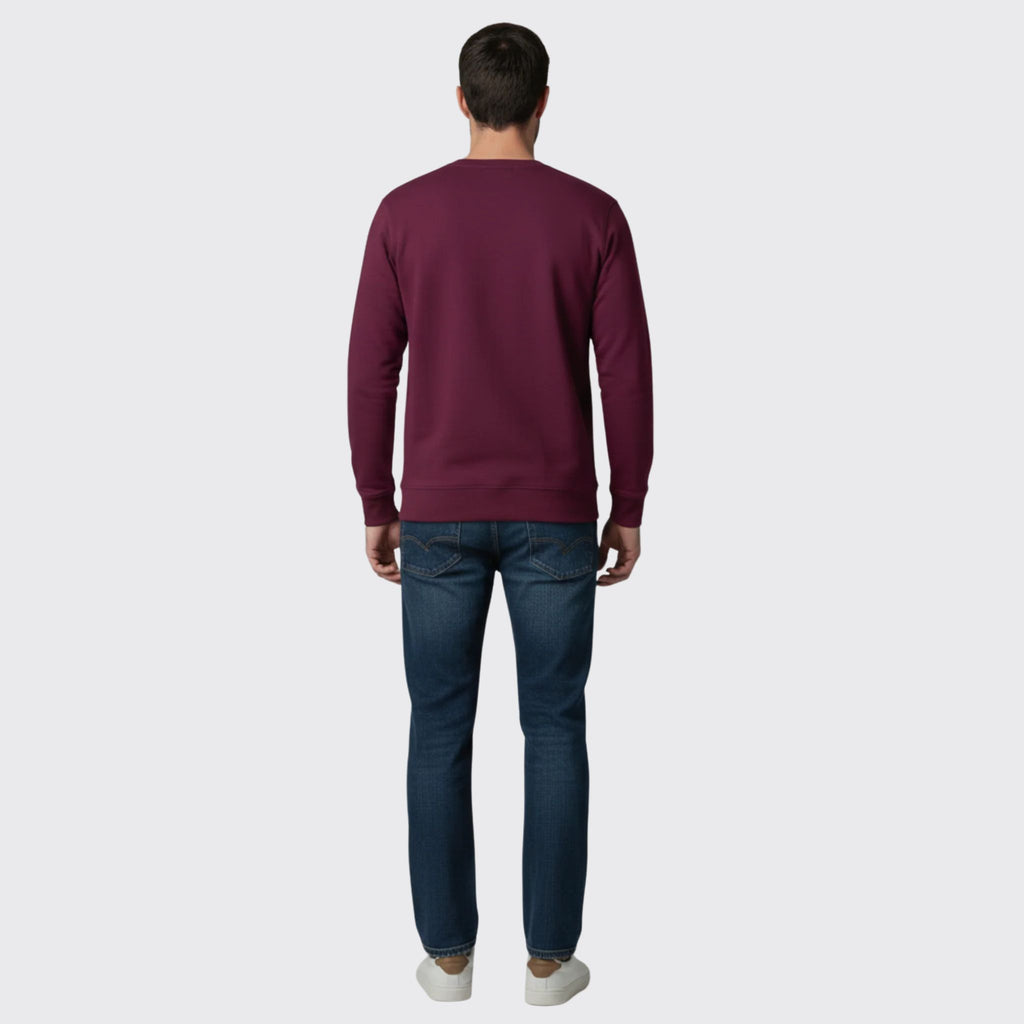 VYBE Regular Fit Sweatshirt Maroon
