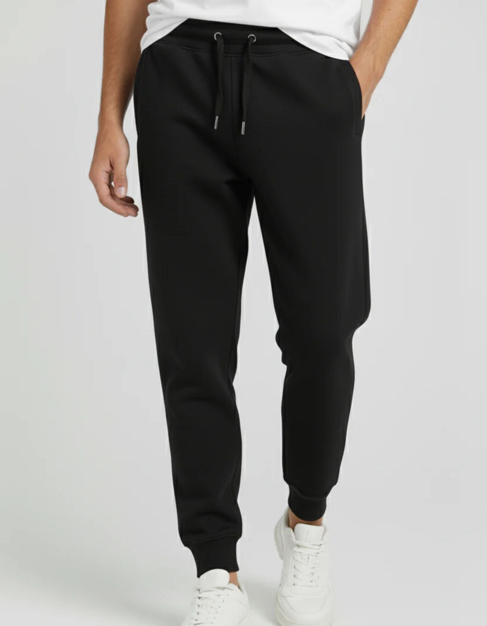 Black Slim Fit Joggers for Men | Stylish Cotton Track Pants