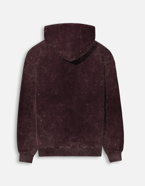 DustEdge Washed Regular Fit Hoodie Maroon