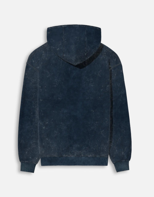 DustEdge Washed Regular Fit Hoodie Navy Blue