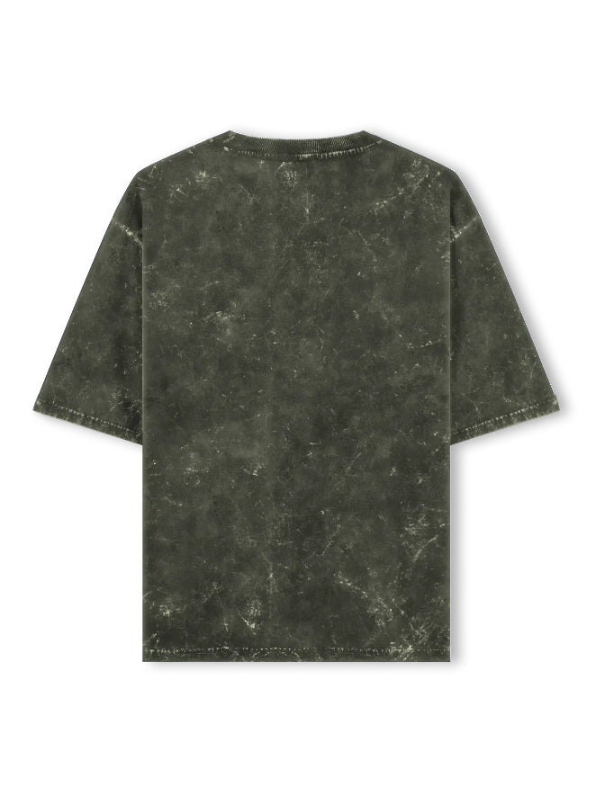 DustEdge Washed Oversize T-Shirt Olive Green