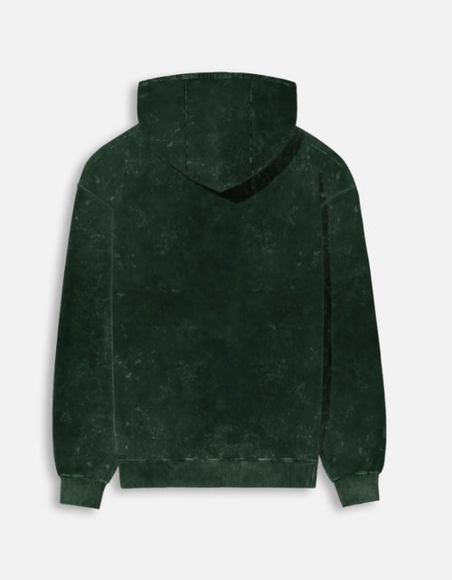 DustEdge Washed Regular Fit Hoodie Bottle Green