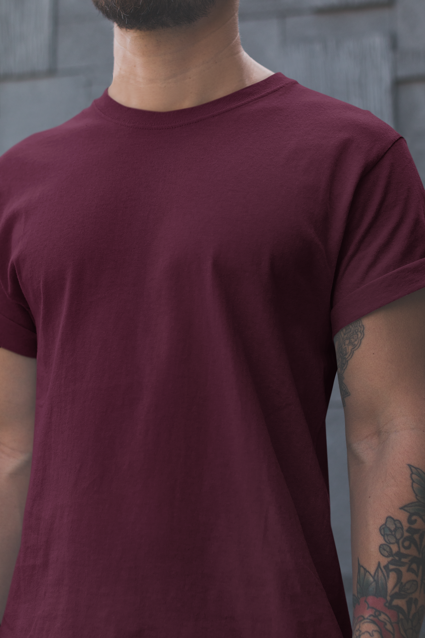 Maroon 180 GSM Cotton Regular Fit T-Shirt – Pre-Shrunk