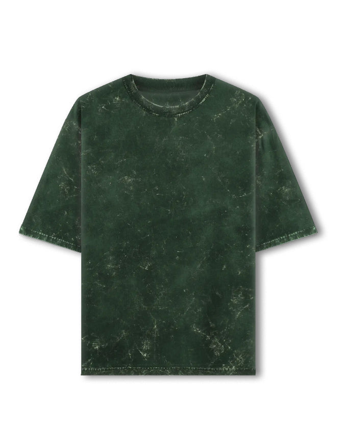 DustEdge Washed Oversize T-Shirt Bottle Green