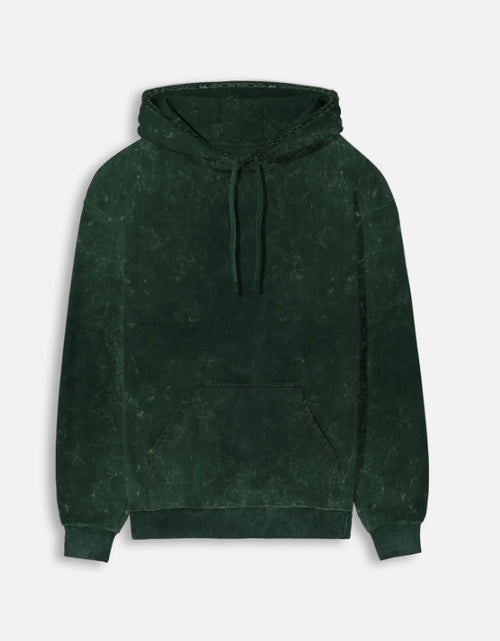 DustEdge Washed Regular Fit Hoodie Bottle Green