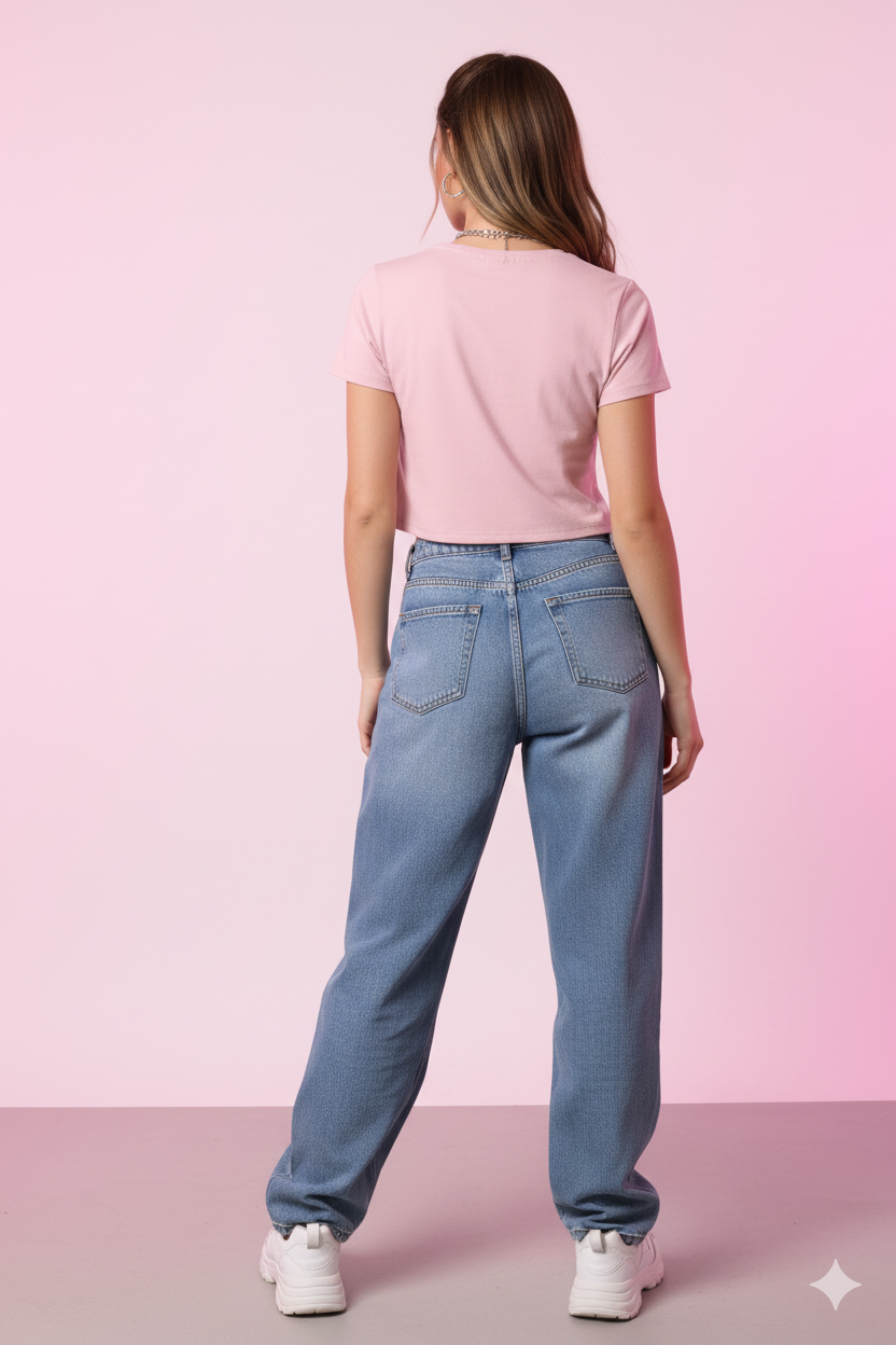 Mebrand Crowned Bliss Crop Top