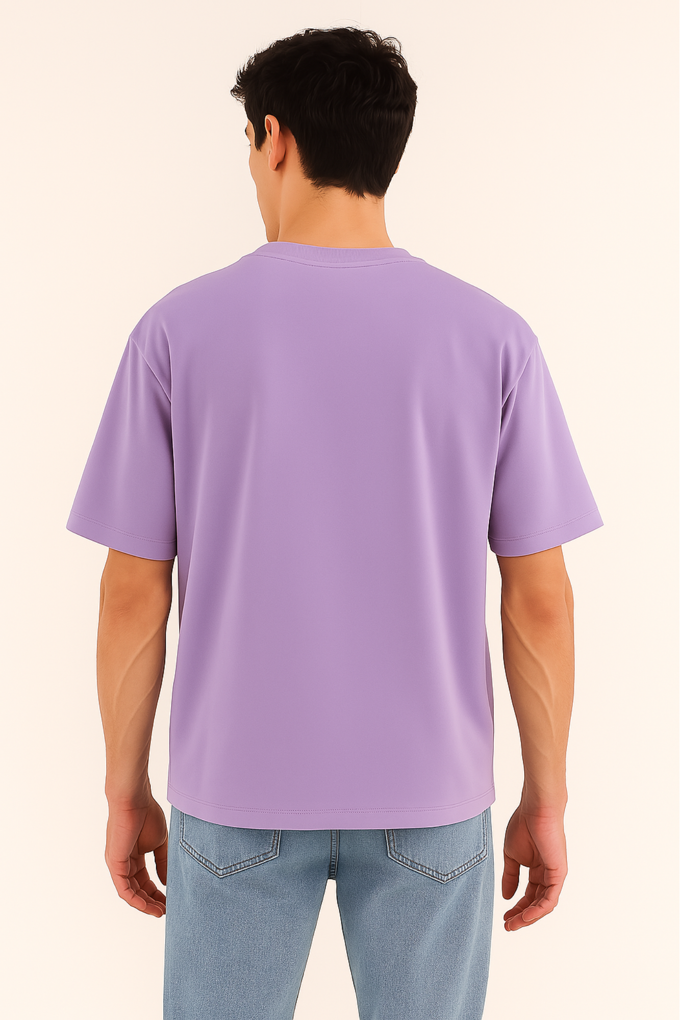 Men’s Oversized T-Shirt Premium Cotton Lavender