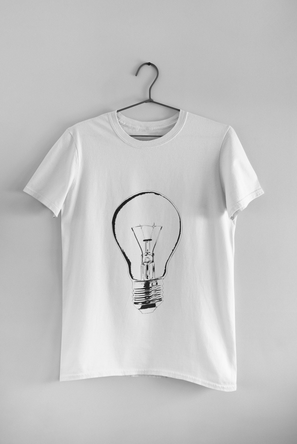 Mebrand Bulb Men's Regular Fit Cotton Printed T-Shirt