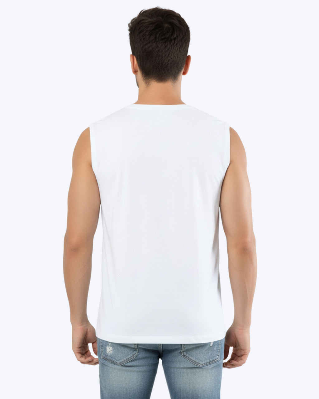 WAVY Sleeveless Tee White