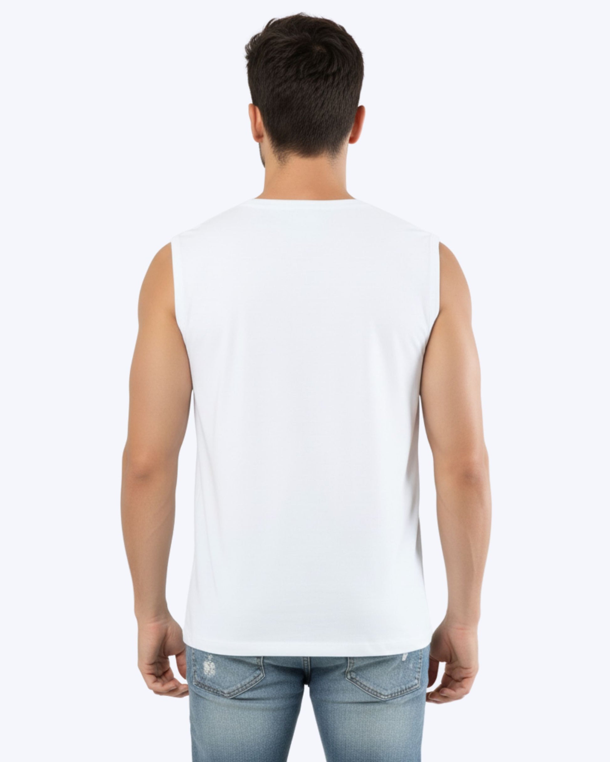 WAVY Sleeveless Tee White