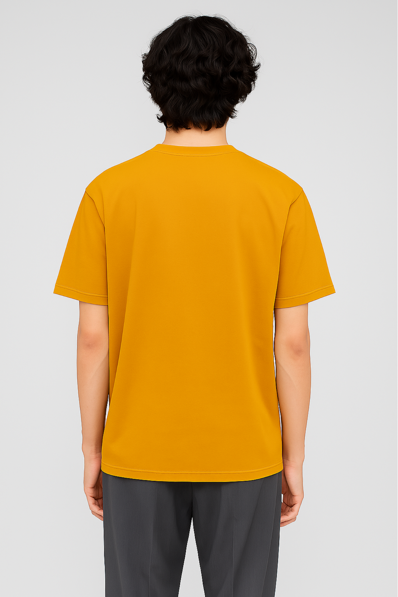 Men’s Oversized T-Shirt Premium Cotton Mustard Yellow