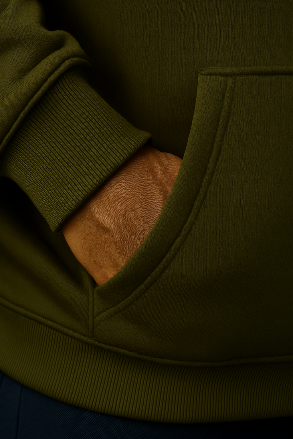 Classic Hoodie | Regular Fit | Olive Green