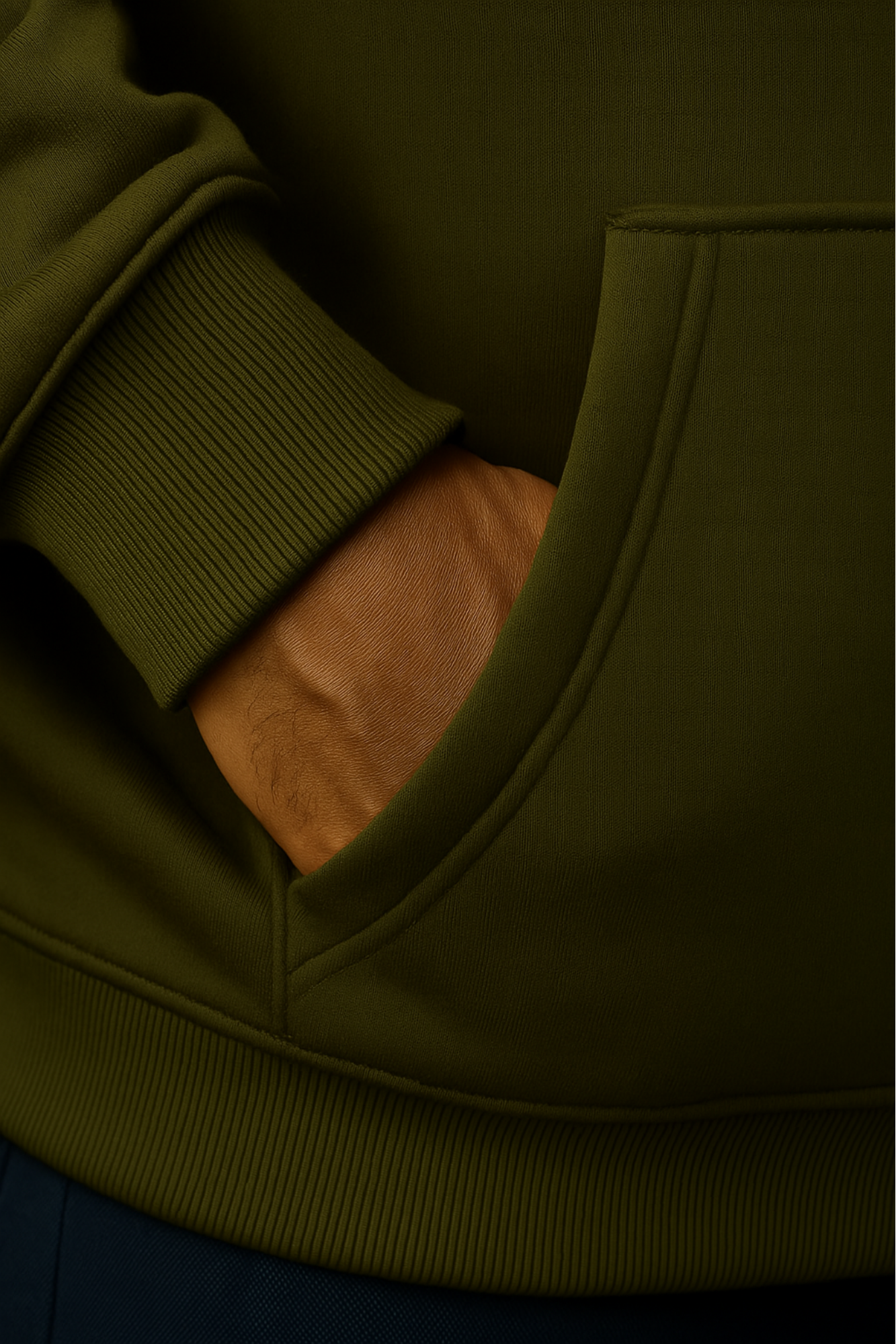 Classic Hoodie | Regular Fit | Olive Green