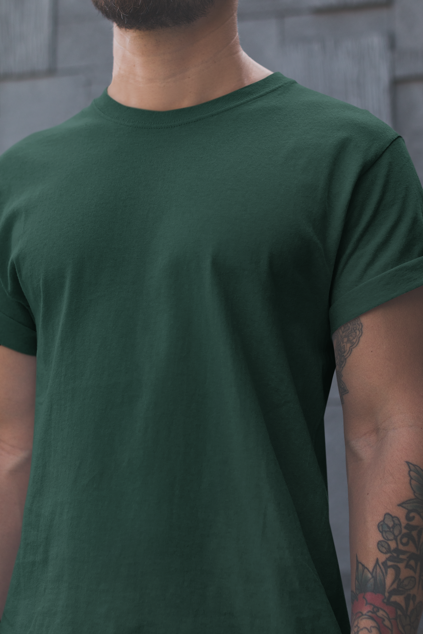 Bottle Green Premium 100% Cotton Regular Fit T-Shirt – Super Combed