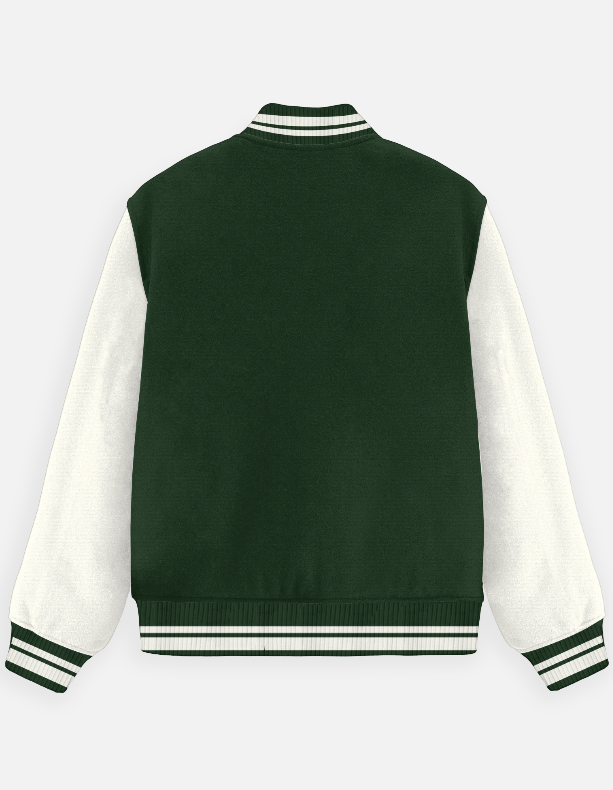 Premium Varsity Jacket Bottle Green