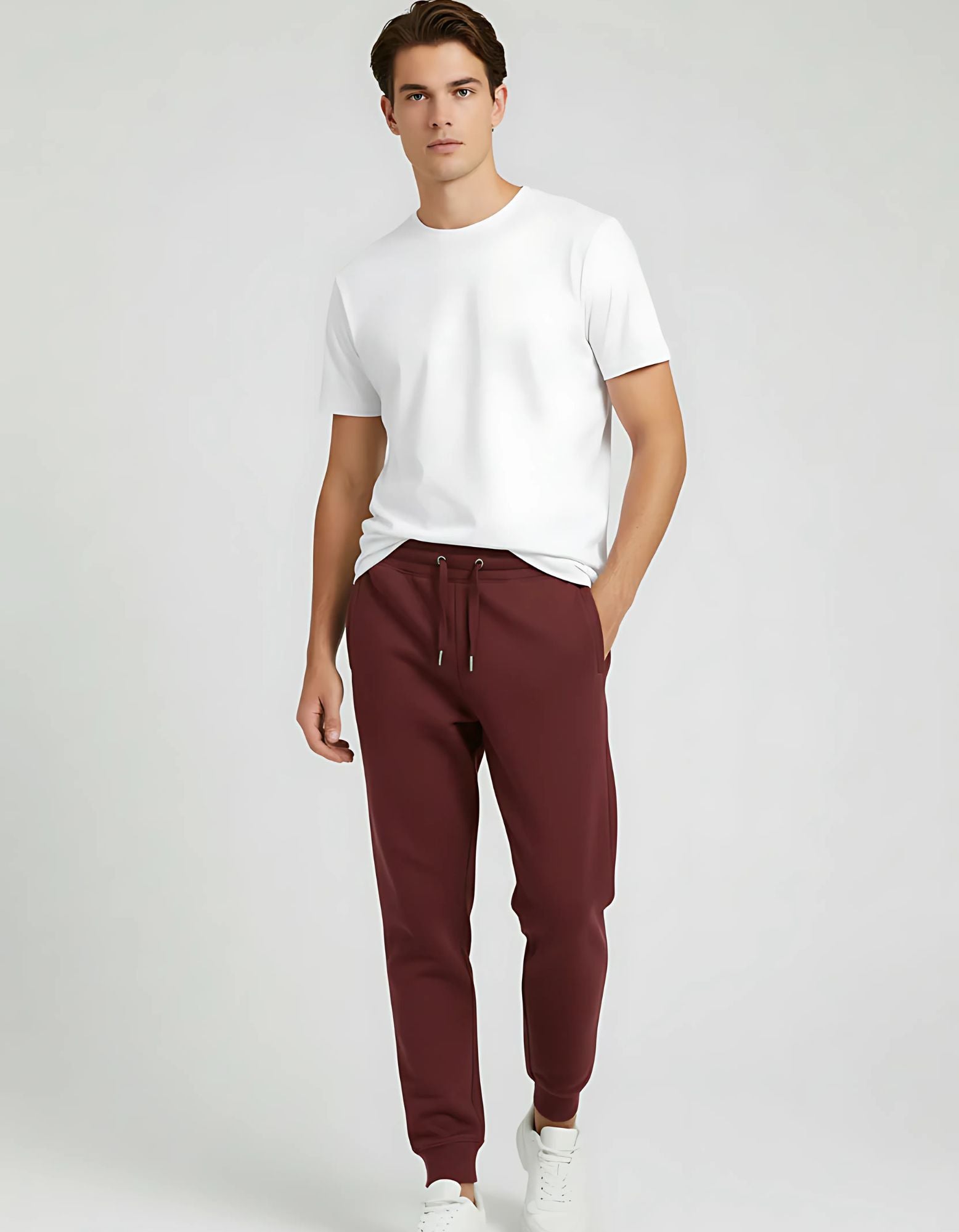 Active Joggers | Regular Fit | Maroon