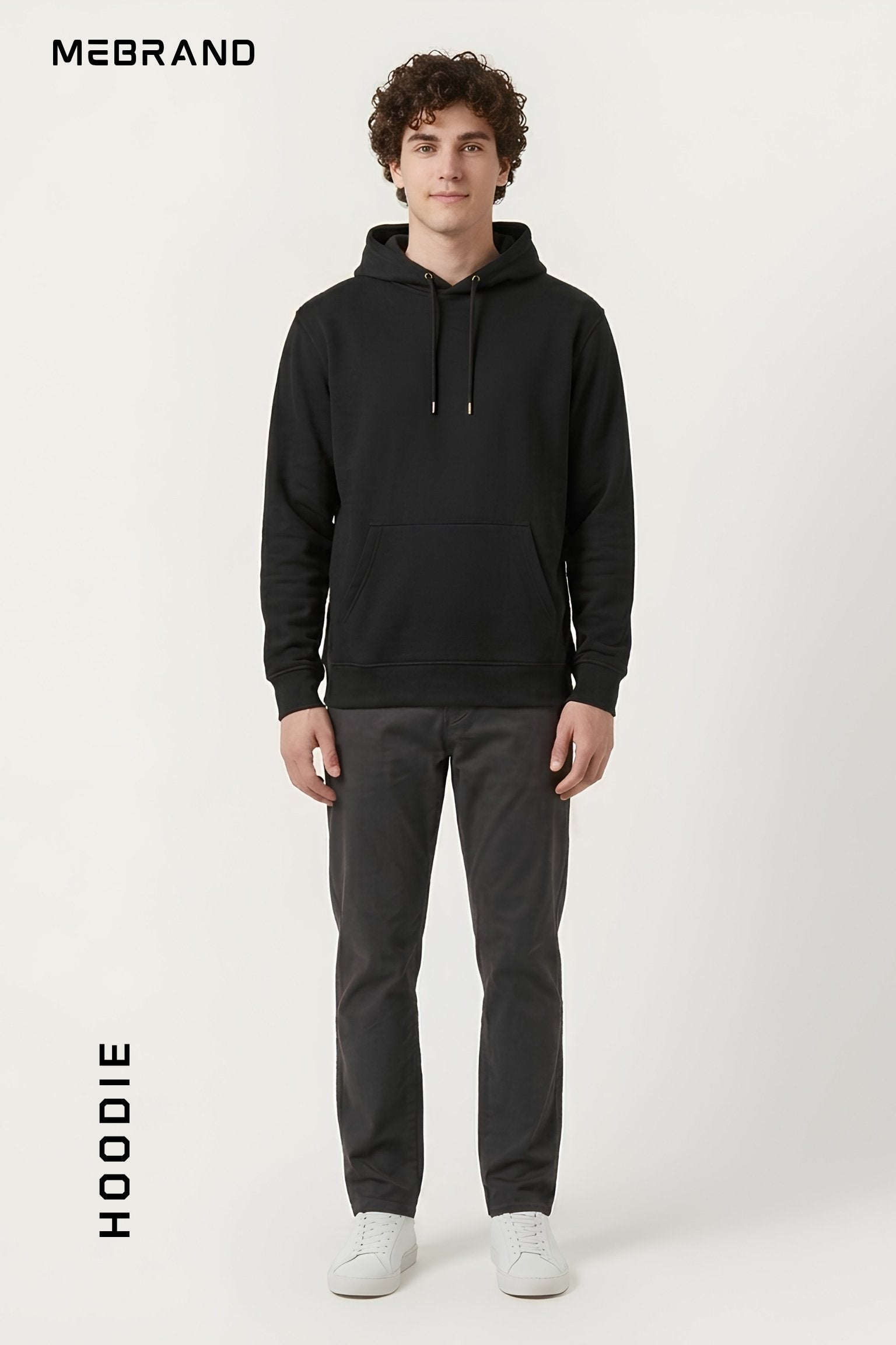 Mint color core edition relaxed fit hoodie in premium cotton by MEBRAND