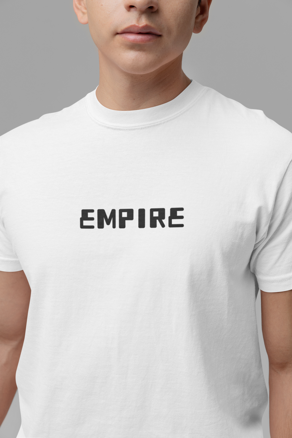 Men's cotton printed tee-White Mebrand