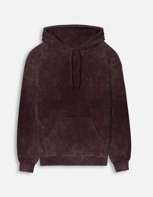 DustEdge Washed Regular Fit Hoodie Maroon