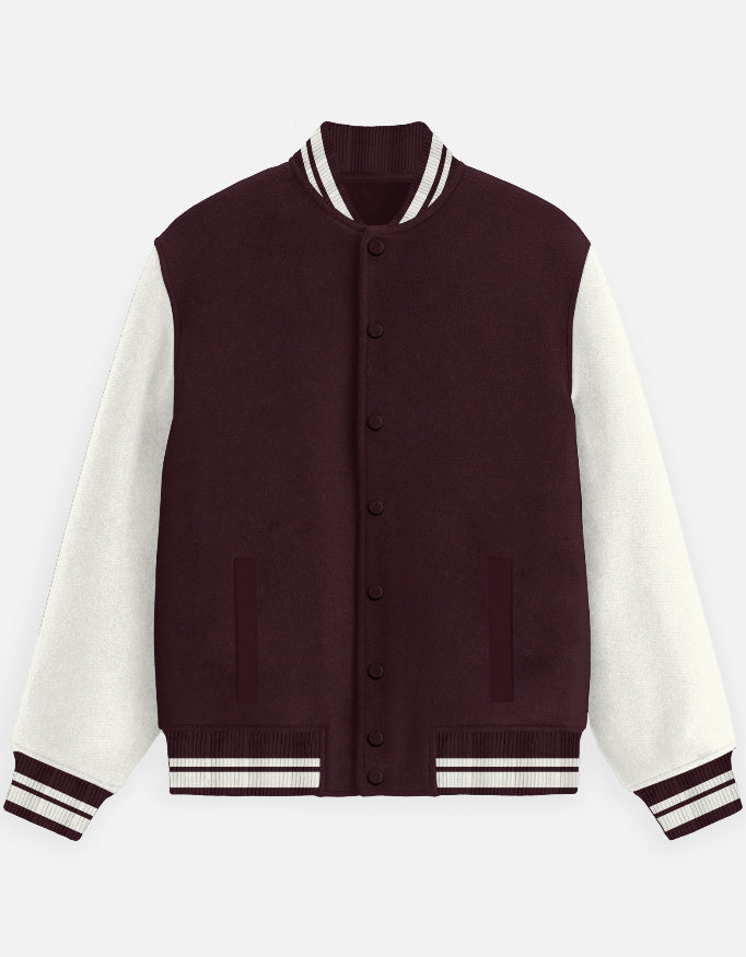 Premium Varsity Jacket Maroon