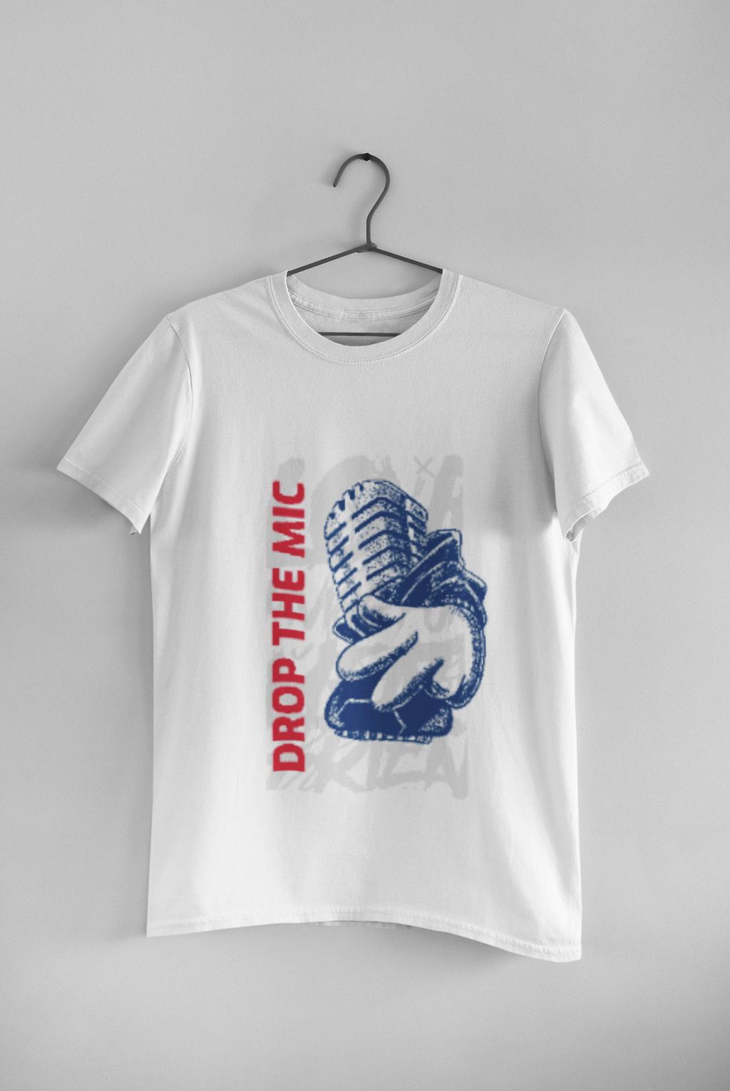 Mebrand Drop The Mic Men's Regular Printed T-Shirt