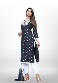 Women Embroidery Kurta Set Meesho